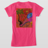Buntes Fischmuster T-Shirt (AblageHinten)