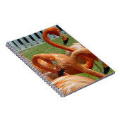 Buntes Flamingonotizbuch Notizblock (Rechte Seite)