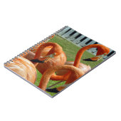 Buntes Flamingonotizbuch Notizblock (Linke Seite)