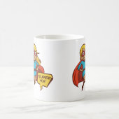 Buntes Fliegen-SuperMama Kaffeetasse (Mittel)