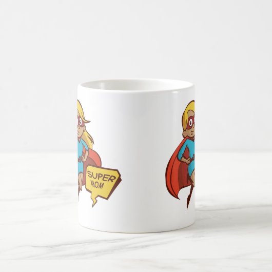 Buntes Fliegen-SuperMama Kaffeetasse (Mittel)