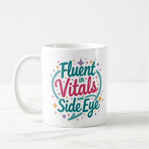Buntes 'Fließend in Vitalwerten und Seitenblick'-T Kaffeetasse