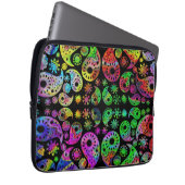 Buntes flippiges Paisley-Muster Laptopschutzhülle (Vorne Rechts)