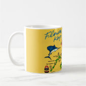 Buntes Florida Keys Karte Kasse Kaffeetasse (Links)