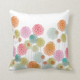 Buntes Fluffies Wurfs-Kissen - Rosa-Rückseite Kissen