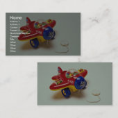 Buntes Flugzeugspielzeug für Kinder Visitenkarte (Vorne/Hinten)