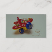 Buntes Flugzeugspielzeug für Kinder Visitenkarte (Rückseite)