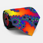 Buntes Fraktal Design: Krawatte/Krawatte Krawatte (Gerollt)