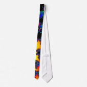 Buntes Fraktal Design: Krawatte/Krawatte Krawatte (Rückseite)