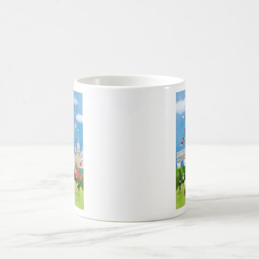 Buntes Frankreich Kaffeetasse (Mittel)