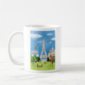Buntes Frankreich Kaffeetasse (Links)