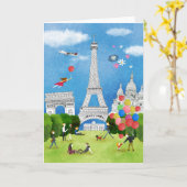 Buntes Frankreich Karte (Gelbe Blume)