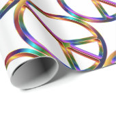 Buntes Friedenszeichen Geschenkpapier (Rolleneckpunkt)