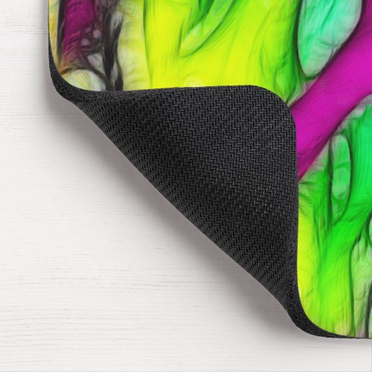 Buntes Friedenszeichen Mousepad (Ecke)