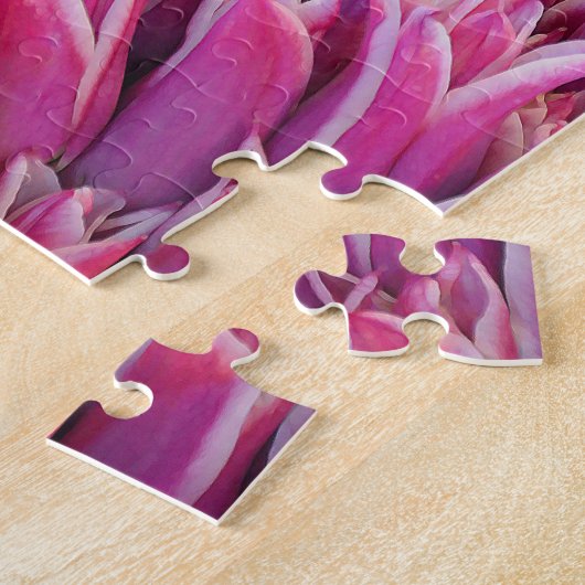 Buntes Frühlingstulpepuzzlespiel Puzzle (Seite)