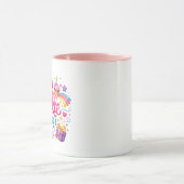 Buntes Funkelnde Zeit Geburtstagsfeier Kaffeetasse (Zentrum)