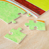 Buntes Funky Retro-Inspiriert Puzzle (Seite)