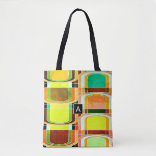 Buntes Funky Retro-Inspiriert Tasche