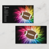 Buntes Fußball Visitenkarte (Vorne/Hinten)