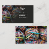 Buntes Garn Visitenkarte (Vorne/Hinten)