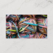 Buntes Garn Visitenkarte (Rückseite)