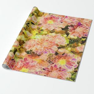 Buntes Gartennelkengeschenkpapier Geschenkpapier