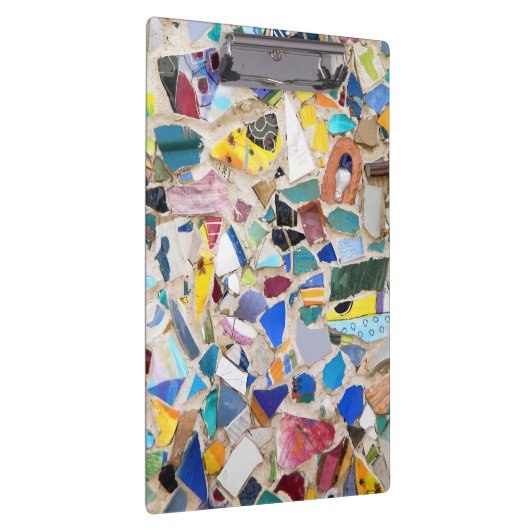 Buntes gebrochenes Tonwarenwandbild sehr Klemmbrett (Rechts)