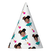 Buntes Geburtstagsballerina-Kleid Partyhütchen (Links)