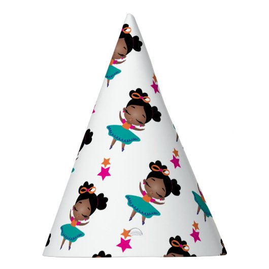 Buntes Geburtstagsballerina-Kleid Partyhütchen (Rechts)
