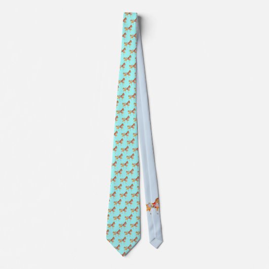 Buntes gehendes Karussell-Pferd Krawatte (Vorderseite)