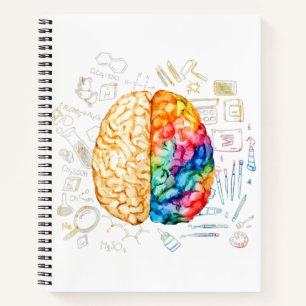 Buntes Gehirn - Wissenschaft Und Kunst - Neurowiss Notizblock