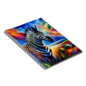 Buntes Geist Zebra Notizbuch Notizblock (Rechte Seite)
