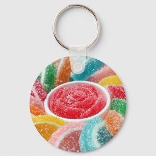 buntes gelly Süßigkeitsprodukt Schlüsselanhänger