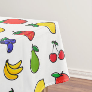 Buntes gemischtes Fruchtmuster Tischdecke