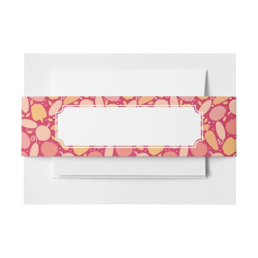 Buntes Gemüsemuster Einladungsbanderole (Vorderseite Beispiel)