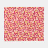 Buntes Gemüsemuster Fleecedecke (Vorderseite (Horizontal))