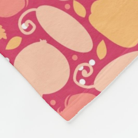 Buntes Gemüsemuster Fleecedecke (Ecke)