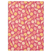 Buntes Gemüsemuster Klemmbrett (Rückseite)