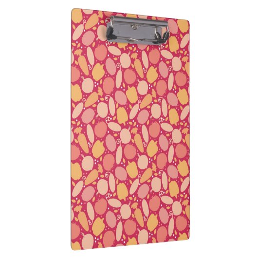 Buntes Gemüsemuster Klemmbrett (Rechts)