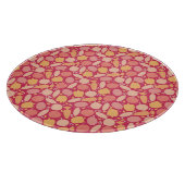 Buntes Gemüsemuster Schneidebrett (Ecke)