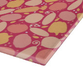 Buntes Gemüsemuster Schneidebrett (Ecke)