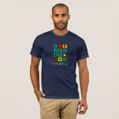 Buntes Geocaching T-Shirt (Vorne ganz)