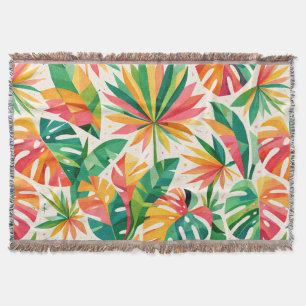 Buntes geometrisches Blumenmuster Retro modern Decke