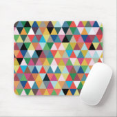 Buntes geometrisches Dreieck gemustertes Mousepad (Mit Mouse)