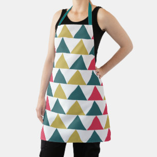 Buntes geometrisches Dreiecksmuster Schürze