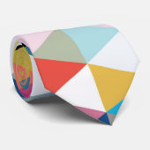 Buntes geometrisches Kaleidoskop-gemusterte Krawatte (Gerollt)