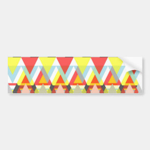 Buntes geometrisches Muster Autoaufkleber