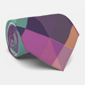 Buntes geometrisches Muster Krawatte (Gerollt)
