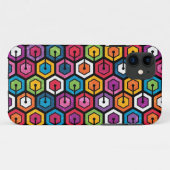 Buntes geometrisches Muster mit Hexagonen Case-Mate iPhone Hülle (Rückseite (Horizontal))