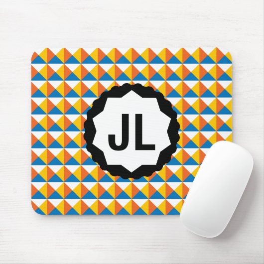 Buntes geometrisches Muster mit kundenspezifischem Mousepad (Mit Mouse)